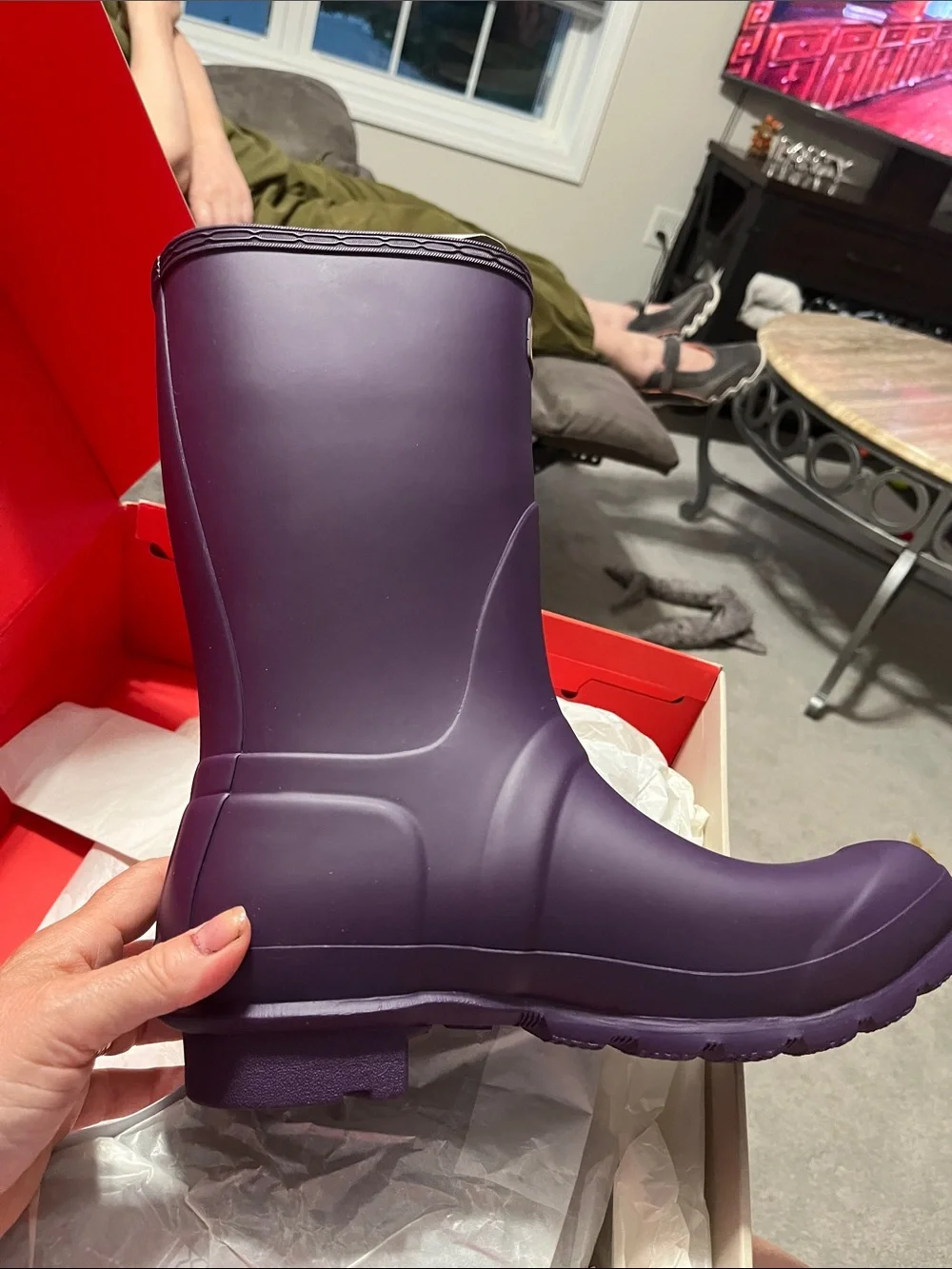 Hunter branded boots
